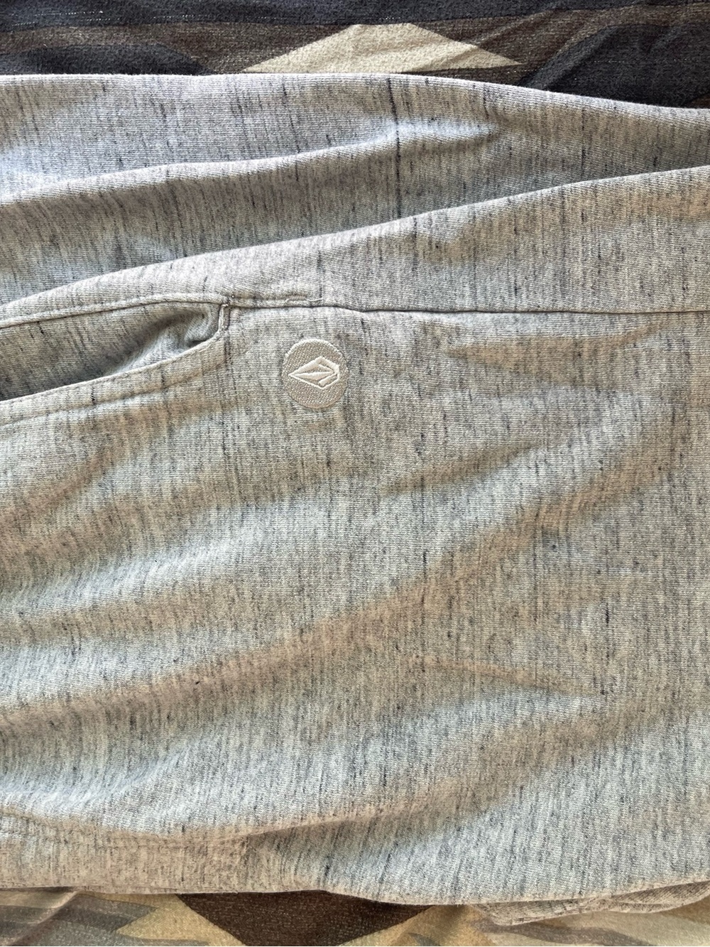 Volcom Heather Gray Jogger Pants with Black Drawcord
